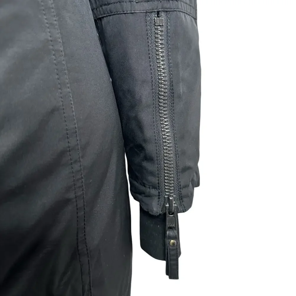 S13 SAM. NY Down Eskimo Coat Black Size XS Faux Fur Hood Jacket Warm - Picture 9 of 12